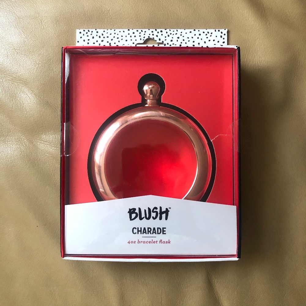 NWT 4oz Bracelet Flask in Rose Gold by Blush Charade